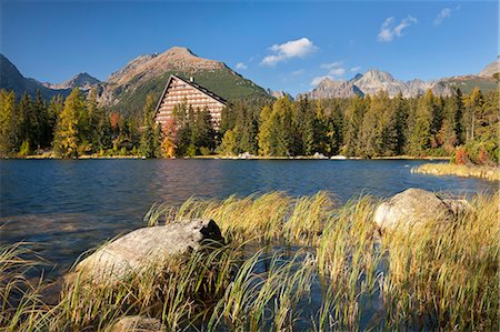 Hotel on Strbske Pleso Lake in the High Tatras, Slovakia, Europe Stock Photo - Rights-Managed, Code: 841-06031533