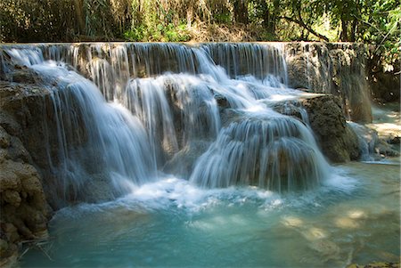 südostasien - Kouang Si Waterfall und Pools, in der Nähe von Luang Prabang, Laos, Indochina, Südostasien, Asien Stockbilder - Lizenzpflichtiges, Bildnummer: 841-06031648