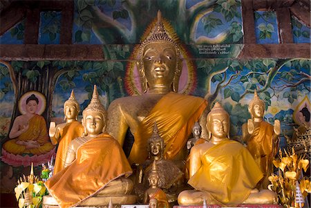 simsearch:841-06031631,k - Buddha statues, Wat Aham, Luang Prabang, Laos, Indochina, Southeast Asia, Asia Foto de stock - Con derechos protegidos, Código: 841-06031658