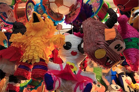 pinata - Pinatas, Markt, Xochimilco, Mexiko City, Mexiko, Nordamerika Stockbilder - Lizenzpflichtiges, Bildnummer: 841-06031819