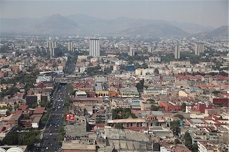 View over Mexico City Center, Mexico City, Mexico, North America Foto de stock - Con derechos protegidos, Código: 841-06031838