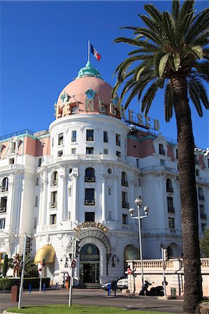 french riviera palm - Hotel Negresco, Promenade des Anglais, Nice, Alpes Maritimes, Cote d'Azur, French Riviera, Provence, France, Europe Stock Photo - Rights-Managed, Code: 841-06031885