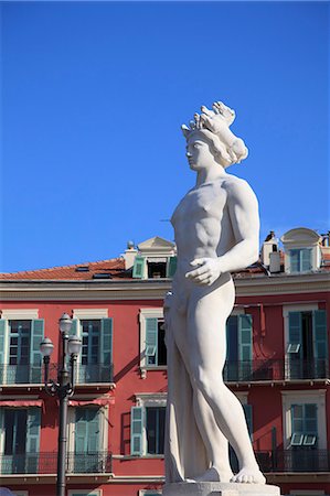 Fontaine du Soleil (Fountain of the Sun), Place Massena, Nice, Alpes Maritimes, Cote d Azur, French Riviera, Provence, France, Europe Foto de stock - Con derechos protegidos, Código: 841-06031888