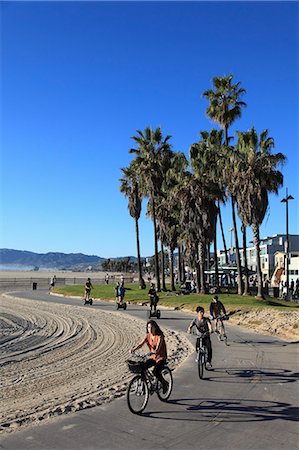 road cyclist - Venice Beach, Los Angeles, California, United States of America, North America Stock Photo - Rights-Managed, Code: 841-06031929