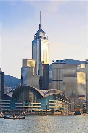 Centre de conventions de Hong Kong et la ligne d'horizon, île de Hong Kong, Hong Kong, Chine, Asie Photographie de stock - Rights-Managed, Code: 841-06031967