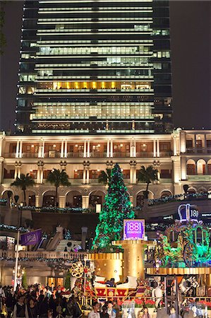 exterior decoration of light in building - 1881 Heritage with Christmas decorations, a retail re-development on the site of the former Marine Police Headquarters, Tsim Sha Tsui, Kowloon, Hong Kong, China, Asia Stock Photo - Rights-Managed, Code: 841-06031996