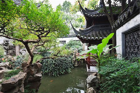 Yu Gardens (Yuyuan Gardens), the restored 16th century gardens are one of Shanghai's most popular tourist attractions, Nanshi, Shanghai, China, Asia Foto de stock - Con derechos protegidos, Código: 841-06032036