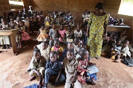 Primary school in Africa, Hevie, Benin, West Africa, Africa Foto de stock - Con derechos protegidos, Código: 841-06032084