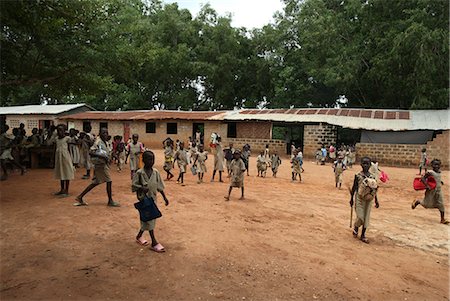 school outdoor - Primary school in Africa, Hevie, Benin, West Africa, Africa Stock Photo - Rights-Managed, Code: 841-06032094