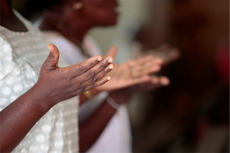 praying woman - Mass in Cathedral Notre-Dame de la Misericorde, Cotonou, Benin, West Africa, Africa Stock Photo - Rights-Managed, Code: 841-06032109