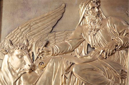 saint - Sculpture depicting St. Luke the Evangelist, Saint-Louis des Invalides church, Paris, France, Europe Stock Photo - Rights-Managed, Code: 841-06032232