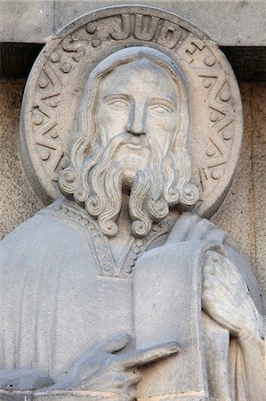 paris detail - Jude sculpture in Saint-Pierre de Chaillot church, Paris, France, Europe Stock Photo - Rights-Managed, Code: 841-06032285