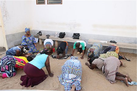 Gebet-Gruppe, Lome, Togo, Westafrika, Afrika Stockbilder - Lizenzpflichtiges, Bildnummer: 841-06032359