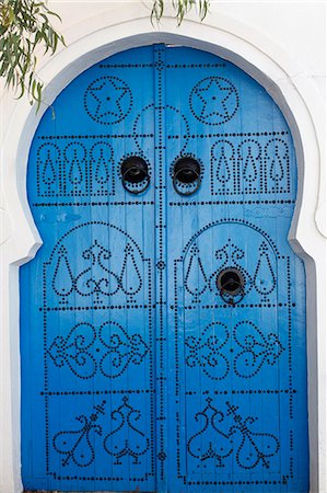 simsearch:700-03720194,k - Door in Sidi Bou Said, Tunisia, North Africa, Africa Foto de stock - Con derechos protegidos, Código: 841-06032471