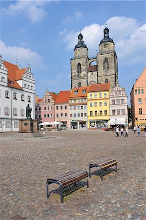 Wittenberg, Site du patrimoine mondial de l'UNESCO, Saxe, Allemagne, Europe Photographie de stock - Rights-Managed, Code: 841-06032551