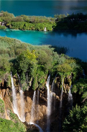 plitvice lakes - Plitvice Lakes National Park, UNESCO World Heritage Site, Croatia, Europe Foto de stock - Direito Controlado, Número: 841-06032561