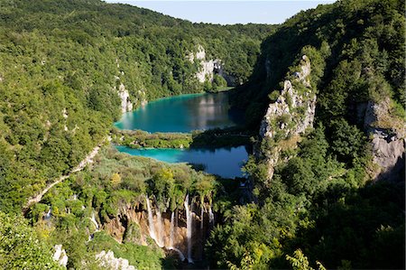 plitvice lakes - Plitvice Lakes National Park, UNESCO World Heritage Site, Croatia, Europe Foto de stock - Direito Controlado, Número: 841-06032562