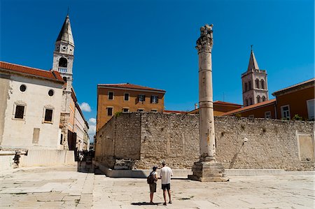 roman towers - The Forum, Zadar, Zadar county, Dalmatia region, Croatia, Europe Stock Photo - Rights-Managed, Code: 841-06032650