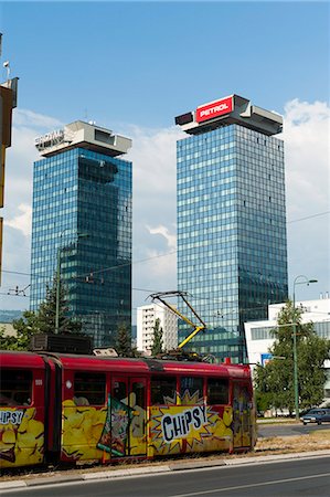 straßenbahn - Twin Towers, Sarajevo, Bosnien und Herzegowina, Europa Stockbilder - Lizenzpflichtiges, Bildnummer: 841-06032678