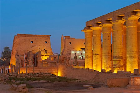 pillar of temple - Temple of Luxor, Thebes, UNESCO World Heritage Site, Egypt, North Africa, Africa Stock Photo - Rights-Managed, Code: 841-06032842