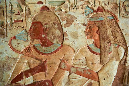 sepultura - Detail from tomb, El Kab temple, Egypt, North Africa, Africa Foto de stock - Con derechos protegidos, Código: 841-06032876