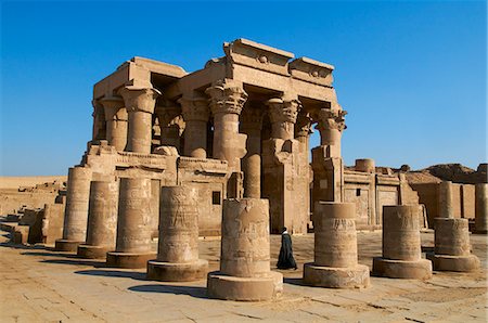 pillar of temple - Temple of Sobek and Haroeris, Kom Ombo, Egypt, North Africa, Africa Stock Photo - Rights-Managed, Code: 841-06032884