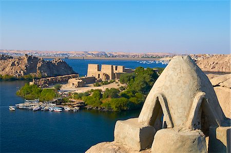 Temple de Philae, Site du patrimoine mondial de l'UNESCO, île d'Agilkia, vallée du Nil, en Nubie, Egypte, Afrique du Nord, Afrique Photographie de stock - Rights-Managed, Code: 841-06032920