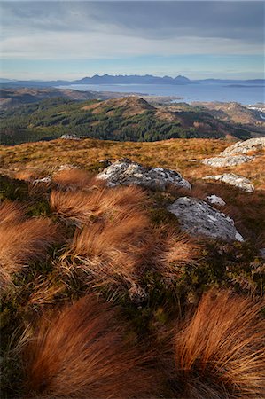 simsearch:841-06033043,k - Blick auf die Insel Skye aus Plockton Felssteilwand Plockton, Ross-Shire, Schottland, Vereinigtes Königreich, Europa Stockbilder - Lizenzpflichtiges, Bildnummer: 841-06033036