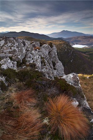 rock formation in scotland - A beautiful view from Plockton Crags, Plockton, Ross Shire, Scotland, United Kingdom, Europe Stock Photo - Rights-Managed, Code: 841-06033037