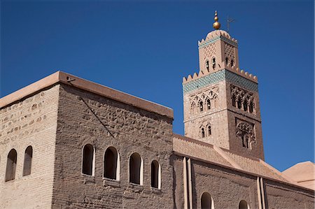 simsearch:6119-07443694,k - Minaret de la mosquée de la Koutoubia, Marrakech, Maroc, l'Afrique du Nord, l'Afrique Photographie de stock - Rights-Managed, Code: 841-06033157