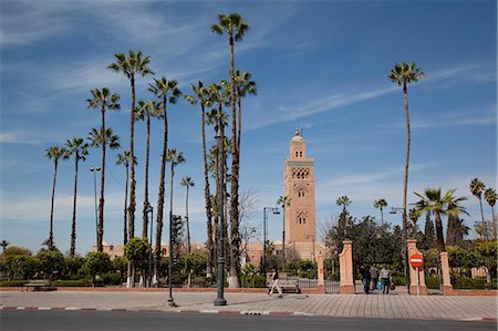 Koutoubia Mosque Minaret, Marrakesh, Morocco, North Africa, Africa Foto de stock - Con derechos protegidos, Código: 841-06033164