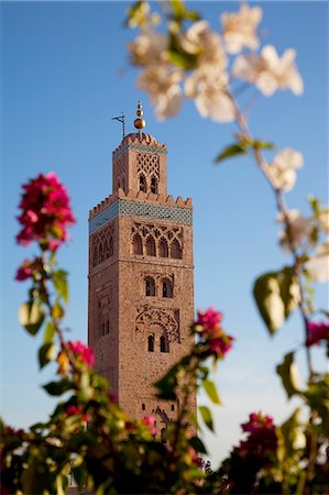 simsearch:841-07081090,k - Minaret de la mosquée de la Koutoubia, Marrakech, Maroc, l'Afrique du Nord, l'Afrique Photographie de stock - Rights-Managed, Code: 841-06033166