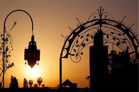 Minaret of the Koutoubia Mosque at sunset, Marrakesh, Morocco, North Africa, Africa Stock Photo - Rights-Managed, Code: 841-06033168