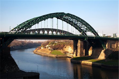 Wearmouth Bridge over the River Wear, Sunderland, Tyne and Wear, England, United Kingdom, Europe Stock Photo - Rights-Managed, Code: 841-06033210