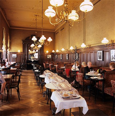 Cafe Sperl interior, Vienna, Austria, Europe Stock Photo - Rights-Managed, Code: 841-06033236