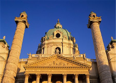 simsearch:841-06033230,k - Facade of Karlskirche, Vienna, Austria, Europe Stock Photo - Rights-Managed, Code: 841-06033257