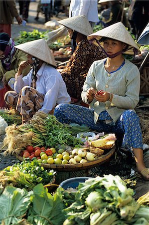 Local produce market, Hue, North Central Coast, Vietnam, Indochina, Southeast Asia, Asia Foto de stock - Con derechos protegidos, Código: 841-06033278