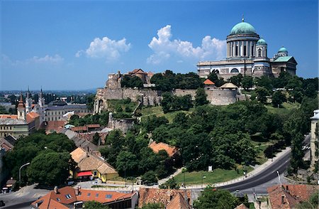 Esztergom Basilica, Esztergom, Komarom-Esztergom, Hungary, Europe Foto de stock - Con derechos protegidos, Código: 841-06033437
