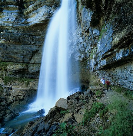 rocky waterfall - Grand Saut waterfall, Cascades du Herisson, near Clairvaux Les Lacs, Jura, Franche Comte, France, Europe Stock Photo - Rights-Managed, Code: 841-06033454