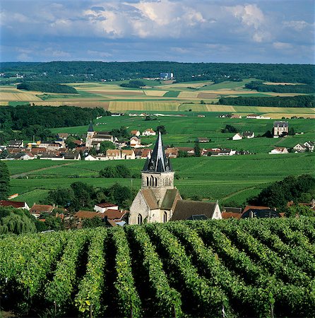 farm in france - Champagne vineyards, Ville-Dommange, near Reims, Champagne, France, Europe Stock Photo - Rights-Managed, Code: 841-06033451