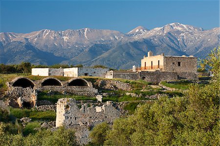 simsearch:841-05960347,k - Monastery of Ayios Ioannis Theologos and White Mountains, Aptera, Chania region, Crete, Greek Islands, Greece, Europe Stock Photo - Rights-Managed, Code: 841-06033522