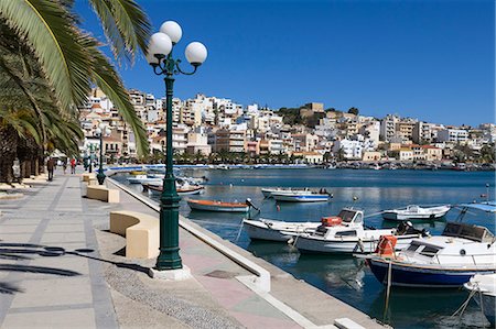 Le port, Sitia, Lassithi région, Crète, îles grecques, Grèce, Europe Photographie de stock - Rights-Managed, Code: 841-06033538