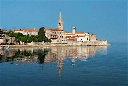 simsearch:841-06033655,k - View over old town and Basilica of Euphrasius, UNESCO World Heritage Site, Porec, Istria, Croatia, Adriatic, Europe Fotografie stock - Rights-Managed, Codice: 841-06033618