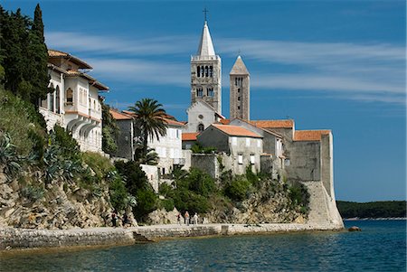 simsearch:841-06033702,k - View of old town and campaniles, Rab Town, Rab Island, Kvarner Gulf, Croatia, Adriatic, Europe Stock Photo - Rights-Managed, Code: 841-06033647