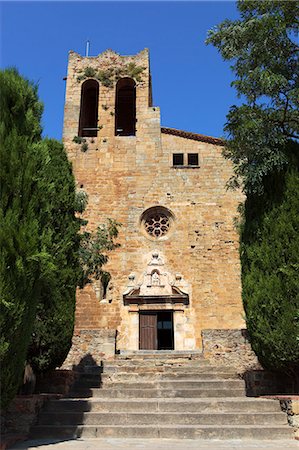 Église de Sant Pere, Pals, Costa Brava, Catalogne, Espagne, Europe Photographie de stock - Rights-Managed, Code: 841-06033673