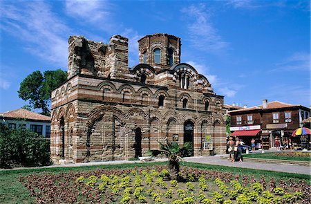 Byzantine Church of Christ Pantokrator, Nesebur (Nessebar), UNESCO World Heritage Site, Black Sea coast, Bulgaria, Europe Stock Photo - Rights-Managed, Code: 841-06033712