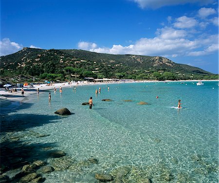 Plage de Palombaggia, près de Porto Vecchio, Corse orientale du Sud, Corse, Méditerranée, Europe Photographie de stock - Rights-Managed, Code: 841-06033748