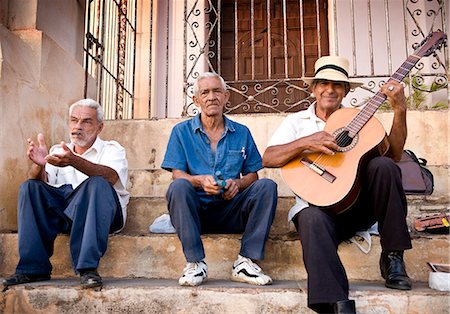 street entertainer - Trinidad, Cuba, West Indies, Central America Stock Photo - Rights-Managed, Code: 841-06033965