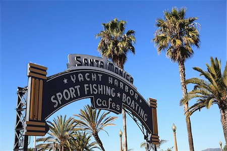 santa monica pier - Santa Monica Pier, Santa Monica, Los Angeles, California, USA Foto de stock - Con derechos protegidos, Código: 841-06344016