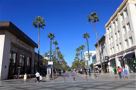 santa monica - Third Street Promenade, Santa Monica, Los Angeles, Californie, États-Unis d'Amérique, Amérique du Nord Photographie de stock - Rights-Managed, Code: 841-06344018